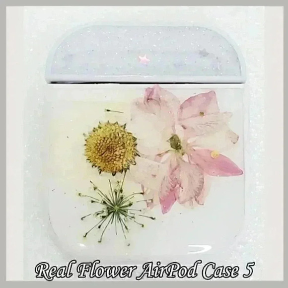 Real Flower AirPod Case 5 - Picture 1 of 8